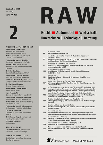 Recht Automobil Wirtschaft