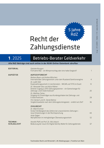 Recht der Zahlungsdienste