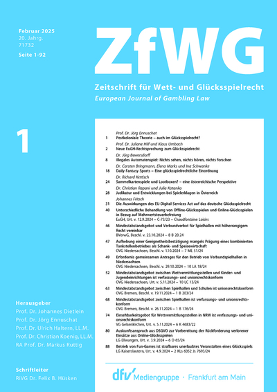 Zeitschrift für Wett- und Glücksspielrecht